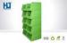 Eco - friendly Green Cardboard Display Stand With Damp Proofing Wood Pallet