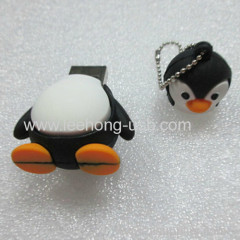 2.0 USB high speed 3D Penguin Pen Drive 1 year warranty