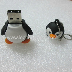 2.0 USB high speed 3D Penguin Pen Drive 1 year warranty