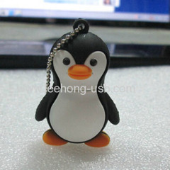 2.0 USB high speed 3D Penguin Pen Drive 1 year warranty