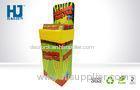 Colorful Foldable Corrugated Cardboard Magazine Displays / Cardboard Brochure Display