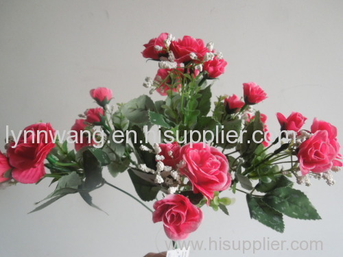 satin mini rose decoration flower bouquet