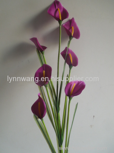 Wholesale red artificial calla lilies wedding bouquets