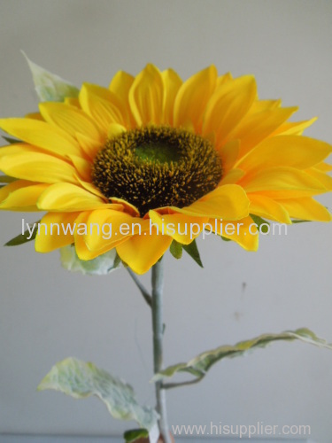 Lifelike lovely artificial sunflowers