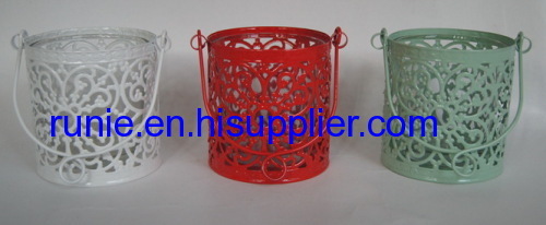 Metal candle holders home decoration