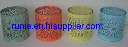 Metal candle holders home decoration