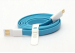 1.2 m Micro USB Magnetic Charging Data Flat Cable for Cell Phones Blue Free
