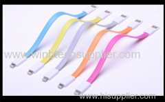 for iphone5 USB Magnetic Charging Data Flat Cable for Cell Phones Blue Free