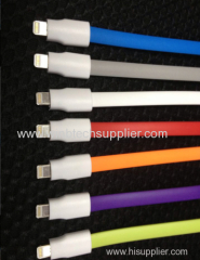 for iphone5 USB Magnetic Charging Data Flat Cable for Cell Phones Blue Free