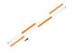 2 meter carbon fiber GPS survey pole carbon fiber prism pole orange / white color