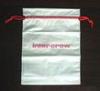 Resealable HDPE drawstring plastic bags Shopping Garment Polybag 500mm Length