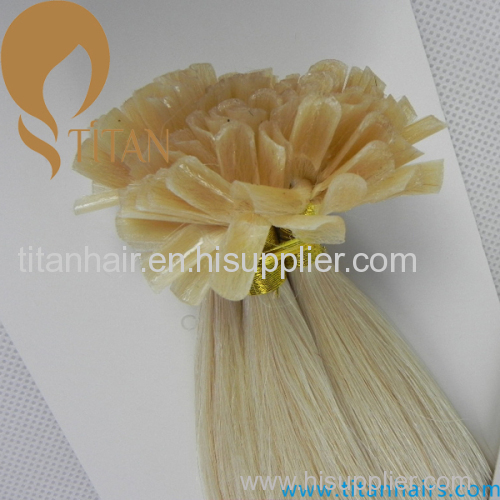 hot selling Indian human remy hair 613# blonde keratin U tip hair extension
