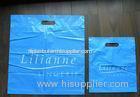 Blue Cosmetic Die cut Plastic t shirt bags biodegradable packing poly bag