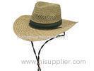Natural Hollow straw hat/ promotional hat mini farmer straw hats