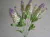 10 branch artificial decorative satin lavender flower
