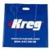 Blue Die-cut Patch Handle Bags HDPE LDPE Plastic Retail Bags Degradable