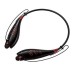 LG-S740T Bluetooth Stereo Handsfree Earphones with Memory Card Slot Working with 2 devices Black