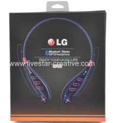 2014 Wholesale New Arrival LG S740T Bluetooth Wireless Neck-fit Headset Headphone Black