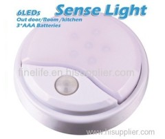 6 led sensor light night walking light