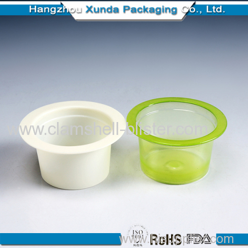 Plastic cups for manufacture