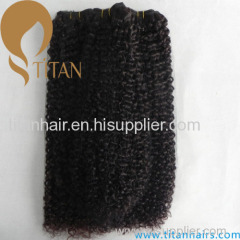 wholesale kinky curly human hair weft cheap human hair weaving