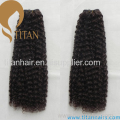 wholesale kinky curly human hair weft cheap human hair weaving