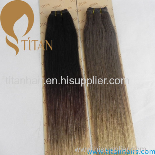 Hot selling modern aaaaa grade remy brazilian omber color cheap human hair weaving