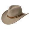 100% wool Felt hat wool cowboy hat mountain wool felt hats with beautiful adornment