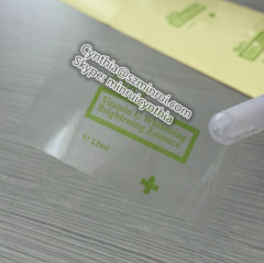 Cutstom Clear Transparent Cosmetic Label