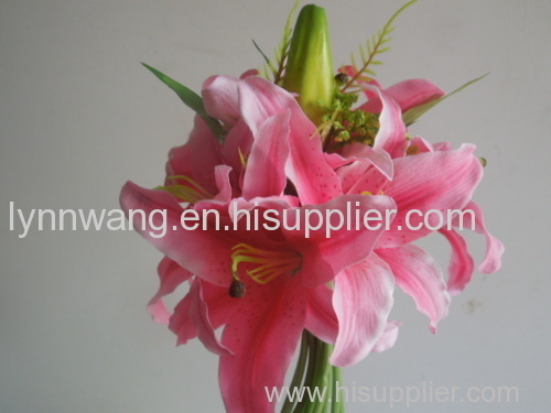 Popular new lily bouquet real looking artificial flower