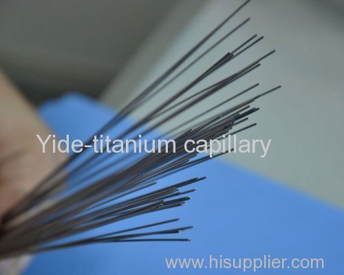Well and High Quality Control titanium capillary