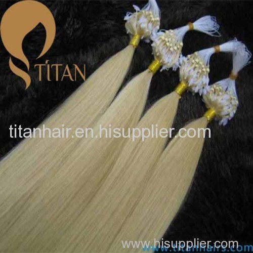 wholesale price light blonde micro ring hair extension