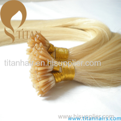 made in china human hair pre bonded keratin I tip hair extension