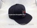 6 panel vintage baseball caps Snapback Plain Black Hat For Boy