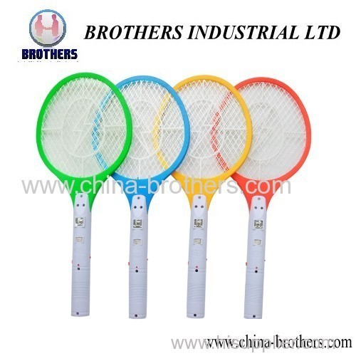 Colorful Rechargeable Mosquito Killer Racket with LED