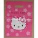 Pink Hello kitty Die Cut Handle Bags HDPE Plastic Shopping Bags for Retail Shops