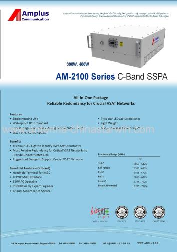 AM-2100 SERIES C-BAND SSPA(300w.400w)(amplus)