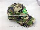 6 Panel Camo Cotton Baseball Cap Camouflage Hat with Embroidery Logo