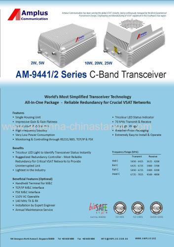 AM-9441/2 series c-band transceiver(2w.5w.10w.20w.25w)(amplus)