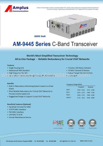 Amplus AM-9445 series c-band transceiver(600w GaN)(amplus)