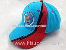 Blue Red Canvas Cotton Baseball Cap Embroider Logo for Racing Sports