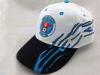 Racing Flames Embroidery Cotton Baseball Cap with Metal Buckle
