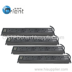 1.5U UK Rack PDU with current & voltage display