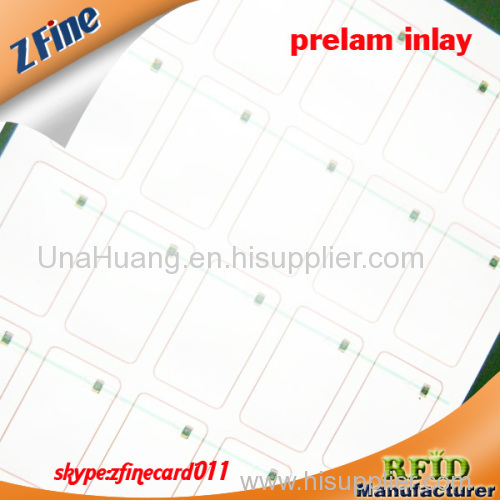 A4 rfid inlay/iso 14443A inlay