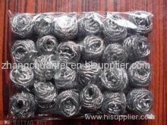 stainless steel scourer galvanized wire cleaning ball