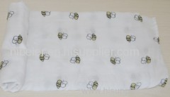 120cm*120cm 100% cotton baby muslin blanket baby swaddles