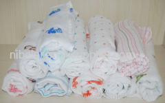 120cm*120cm 100% cotton baby muslin blanket baby swaddles