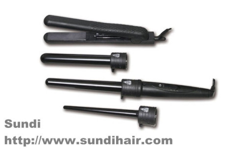 supply hair straightener and curling gift set