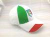 Italy Flag Printed Cotton Baseball Cap Embroidery Football Cap for Sport