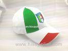 Italy Flag Printed Cotton Baseball Cap Embroidery Football Cap for Sport